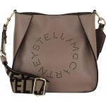 Reduzierte Hellbraune Stella McCartney Damenschultertaschen & Damenshoulderbags aus Textil 