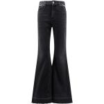 Reduzierte Schwarze Stella McCartney Bootcut Jeans mit Reißverschluss aus Baumwolle für Damen 