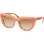 Beige Cateye Sonnenbrillen aus Kunststoff für Damen 
