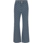 Reduzierte Blaue Stella McCartney Jeans-Schlaghosen aus Baumwolle für Damen 