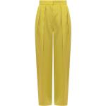 Gelbe Stella McCartney High Waist Jeans mit Reißverschluss für Damen Größe S 