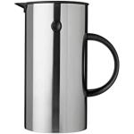 Stelton Isolierkanne EM77 - Doppelwandige Isolierkanne für heiße/kalte Getränke - Tee- & Kaffeekanne mit Glaseinsatz, Magnetverschluss, Schraubdeckel, Vintage-Design - 0,5 Liter, Stahl