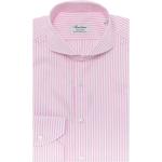 Stenströms, Formelles Hemd mit Stretch und Herringbone-Muster Pink, Herren, Größe: 7XL