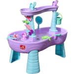 Step2 Rain Showers Wasserspieltisch Einhorn / Unicorn | Großer Wassertisch mit 13-teiligem Zubehörset | Garten Wasser Spieltisch für Kinder in Violett und Blau