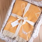 Cremefarbene Ethno Bio Picknickdecken & Gartendecken aus Wolle 130x200 für den für den Winter 