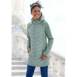 Reduzierte Mintgrüne Gesteppte Bench Winterjacken mit Reißverschluss mit Kapuze für Damen Größe XS 