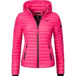 Steppjacke MARIKOO "Samtpfote" pink Damen Jacken Kurze ultraleichte Übergangsjacke mit Kapuze
