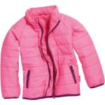 Pinke Unifarbene Casual Atmungsaktive Schnizler Leichte Kindersteppjacken mit Reißverschluss aus Polyester Größe 80 