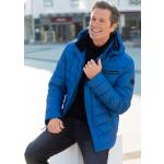Royalblaue Gesteppte Wasserdichte New Canadian Mini Herrenblousons mit Reißverschluss aus Polyester mit Kapuze Größe XL 