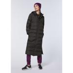 Schwarze Gesteppte Damensteppmäntel aus Polyester mit Kapuze Größe XXL für den für den Winter 