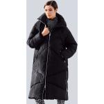 Schwarze Gesteppte Casual Alba Moda Maxi Damensteppmäntel & Damenpuffercoats aus Kunstfaser Größe XS für den für den Herbst 