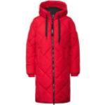 Rote Gesteppte CECIL Maxi Damensteppmäntel & Damenpuffercoats mit Kapuze Größe XXL für den für den Herbst 