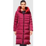 Pinke Gesteppte Alba Moda Maxi Damensteppmäntel & Damenpuffercoats mit Reißverschluss aus Kunstfaser für den für den Herbst 