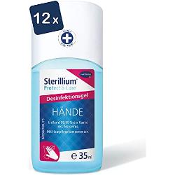 Sterillium Protect & Care Desinfektionsgel: Antibakterielles Hände-Desinfektionsmittel mit Pflege-Komponenten, 35 ml - 12er Pack