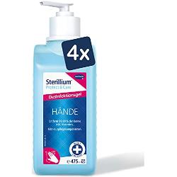 Sterillium Protect & Care Desinfektionsgel: Antibakterielles Hände-Desinfektionsmittel mit Pflege-Komponenten, 475 ml - 4er Pack