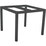 Anthrazitfarbene Stern Tischgestelle & Tischkufen aus Aluminium Breite 50-100cm, Höhe 50-100cm, Tiefe 50-100cm 