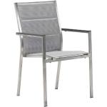 Reduzierte Hellgraue Stern Cardiff Gartenstühle Metall aus Stahl gepolstert Breite 50-100cm, Höhe 50-100cm, Tiefe 50-100cm 