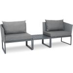 Silbergraue Moderne Stern Lounge Gartenmöbel & Loungemöbel Outdoor aus Aluminium Breite 0-50cm, Höhe 0-50cm, Tiefe 0-50cm 
