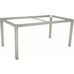 Silberne Stern Tischgestelle & Tischkufen aus Edelstahl Breite 100-150cm, Höhe 100-150cm, Tiefe 50-100cm 