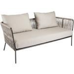 Reduzierte Weiße Stern Gartensofas & Outdoor Sofas aus Aluminium rostfrei Breite 150-200cm, Höhe 50-100cm, Tiefe 50-100cm 
