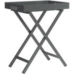 Stern Möbel Beistelltisch Tablett-Tisch grau, Designer Stern Design, 75; Tablett 7x60x40 cm