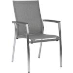 Graue Stern Designer Stühle aus Polyrattan stapelbar Breite 50-100cm, Höhe 50-100cm, Tiefe 50-100cm 