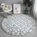 Sterne Asiatische Runde Runde Teppiche aus Polyester 