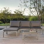 Reduzierte Silbergraue Stern Lounge Gartenmöbel & Loungemöbel Outdoor aus Stein 12-teilig 