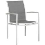 Weiße Stern Gartenstühle Metall aus Aluminium stapelbar Breite 50-100cm, Höhe 50-100cm, Tiefe 50-100cm 