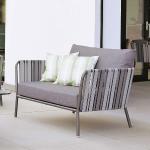 Reduzierte Dunkelgraue Stern Lounge Sessel pulverbeschichtet aus Aluminium UV-beständig Breite 100-150cm, Höhe 50-100cm, Tiefe 50-100cm 