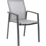 Anthrazitfarbene Stern Gartenstühle Metall aus Aluminium stapelbar Breite 50-100cm, Höhe 50-100cm, Tiefe 50-100cm 