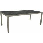 Stern Tischsystem Gartentisch Aluminium graphit/HPL - HPL Slate, 200x100 cm