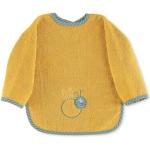 Gelbe Sterntaler Ärmellätzchen mit Klettverschluss aus Baumwolle für Babys 