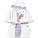 Reduzierte Weiße Sterntaler Kinderbademäntel mit Kapuze mit Pferdemotiv aus Baumwolle maschinenwaschbar für Mädchen Größe 92 
