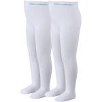 Weiße Unifarbene Sterntaler Kinderstrumpfhosen aus Baumwollmischung maschinenwaschbar für Mädchen Größe 122 