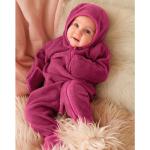 Reduzierte Pinke Sterne Sterntaler Sternchen Fleece-Overalls für Kinder mit Reißverschluss aus Fleece für Mädchen Größe 56 