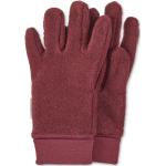 Dunkelrote Sterntaler Kinderfingerhandschuhe mit Klettverschluss aus Baumwolle für Mädchen Größe 164 für den für den Winter 