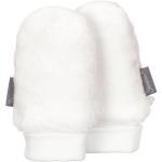 Weiße Sterntaler Kinderfäustlinge aus Baumwolle maschinenwaschbar für Mädchen Größe 1 für den für den Winter 