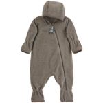 Braune Bestickte Sterntaler Fleece-Overalls für Kinder mit Reißverschluss aus Fleece maschinenwaschbar für Jungen Größe 68 