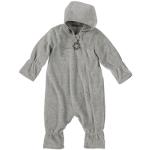 Graue Bestickte Sterntaler Fleece-Overalls für Kinder mit Reißverschluss aus Fleece maschinenwaschbar für Jungen Größe 68 