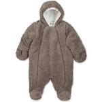 Reduzierte Graue Sterntaler Fleece-Overalls für Kinder aus Baumwolle maschinenwaschbar für Jungen Größe 56 für den für den Winter 