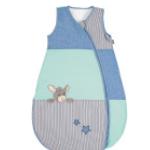 Blaue Sterntaler Esel Emmi Babyschlafsäcke mit Tiermotiv mit Reißverschluss für Babys 