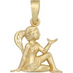 Silberne Jungfrau-Anhänger mit Sternzeichen-Motiv Vergoldete für Damen 
