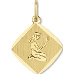 Goldene Elegante Jungfrau-Anhänger mit Sternzeichen-Motiv aus Gold für Damen 