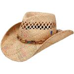 Melierte Stetson Cowboyhüte aus Stroh 60 für Damen 