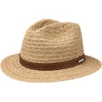 Geflochtene Stetson Panamahüte aus Stroh 60 für Herren Größe XXL für den für den Sommer 