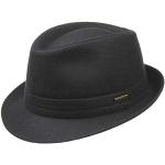 Schwarze Unifarbene Stetson Benavides Trilbies & Fedora-Hüte aus Filz 60 für Herren Größe XXL für den für den Winter 