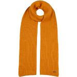 Senfgelbe Unifarbene Elegante Stetson Strickschals aus Wolle für Herren Einheitsgröße für den für den Herbst 