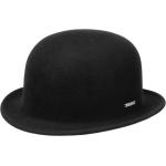 Schwarze Unifarbene Stetson Melonen-Hüte mit Australien-Motiv 57 für Herren Übergrößen 