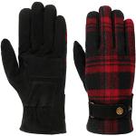 Schwarze Stetson Fingerhandschuhe aus Leder für Herren Größe 8 für den für den Herbst 